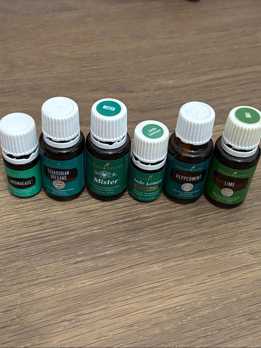 6 YOUNG LIVING GREEN OPEN BOTTLE LOT. BUNDLE2SAVE